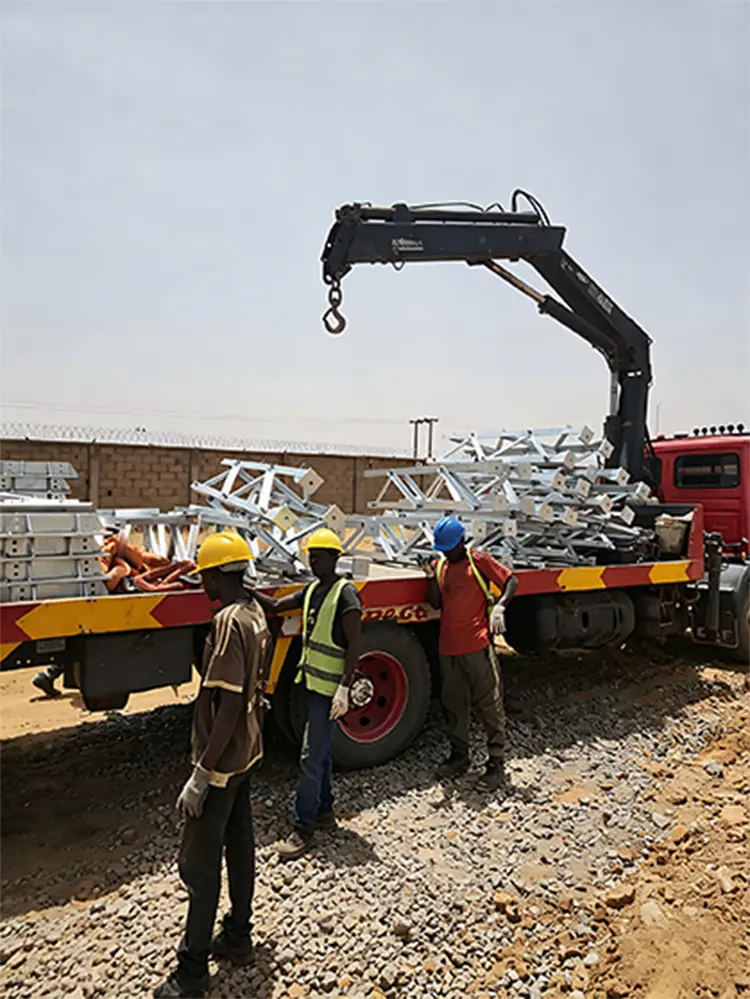 Vooruitgang ter plaatse voor het Nigeria Zaria 330kV-substationproject